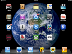 an ipad home screen