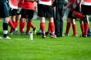 Team getting coached